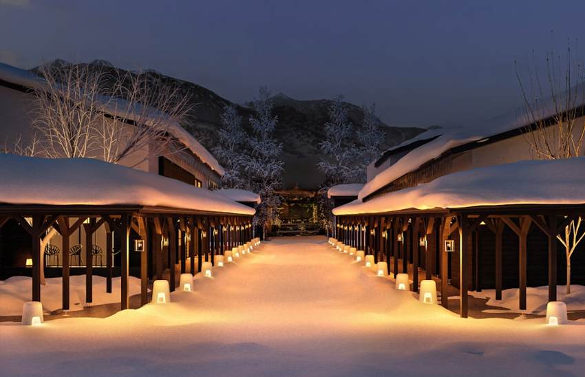 「界 アルプス」雪国がんぎあかり