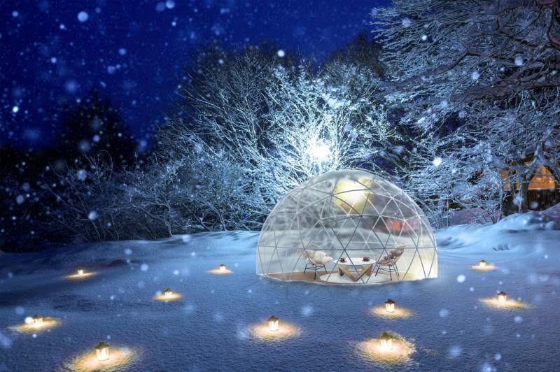 「奥入瀬渓流ホテル」冬の絶景雪見露天